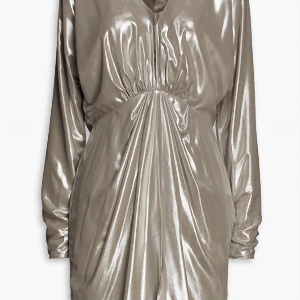 rag & bone Metallic Long Sleeve Dress